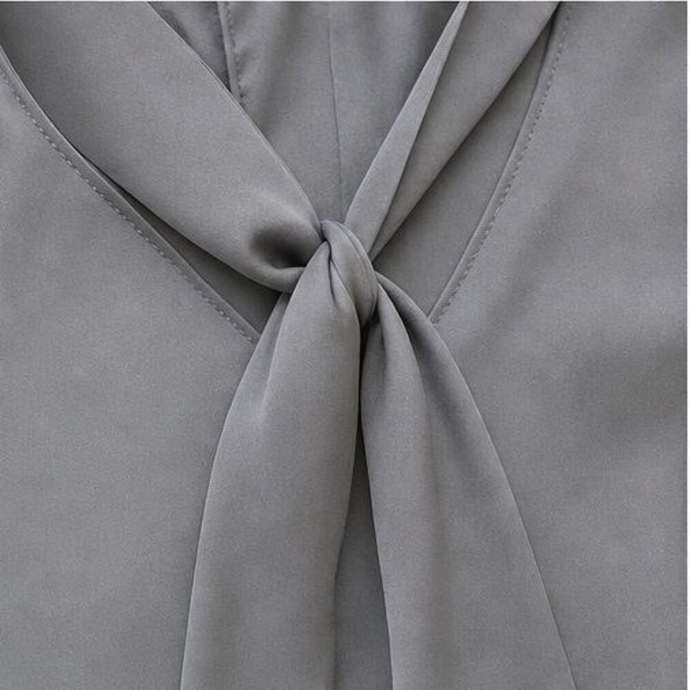 Gray Smocked Top - Picture 4 of 6